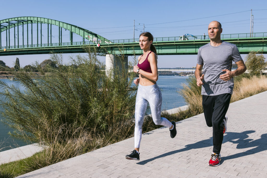 Running workout for cardiovascular health
