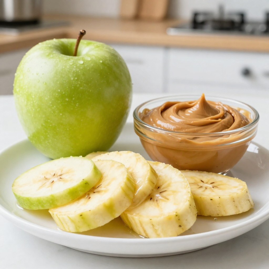 what to eat after running banana peanut and apple