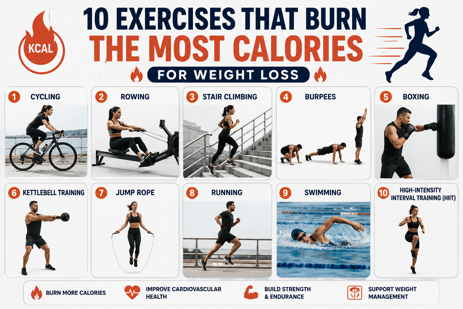 10 Exercises That Burn the Most Calories for Weight Loss